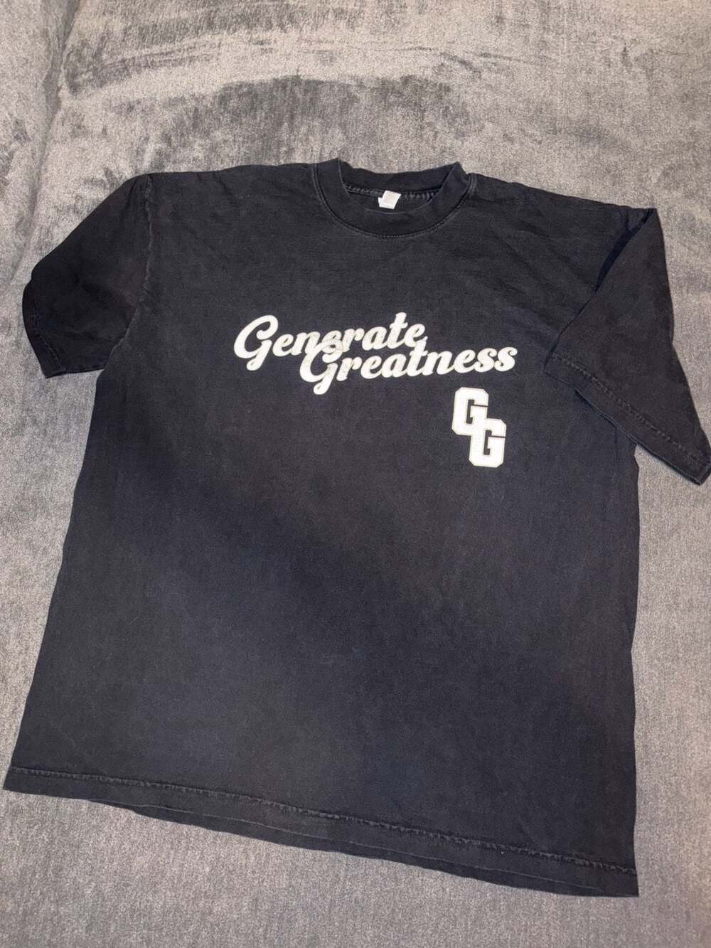 Los Angeles Apparel Generate Greatness T-Shirt Size XL Black